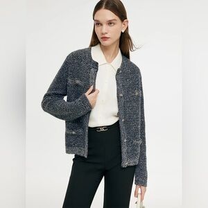 Goelia Wool Blend Sequins Women Cardigan
